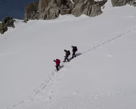 Descente sur le glacier du Tour