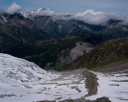 Crête d'accès au refuge Albert Premier