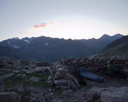 Bivouac près du refuge Victor Emmanuel