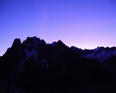 Panorama depuis le refuge de l'Envers des Aiguilles
