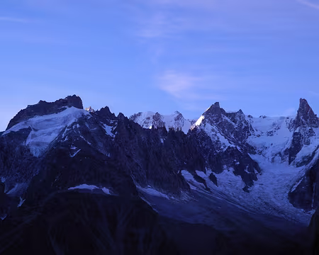 Arêtes de Rochefort, Grandes Jorasses
