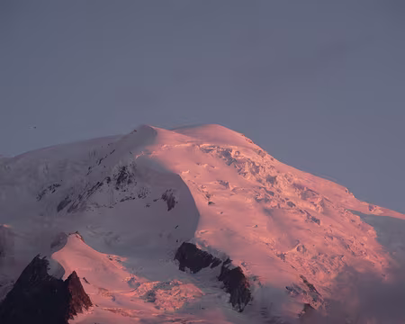 Coucher de soleil sur le dôme du Goûter