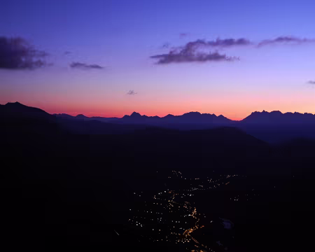 Panorama depuis le refuge du Plan de l'Aiguille