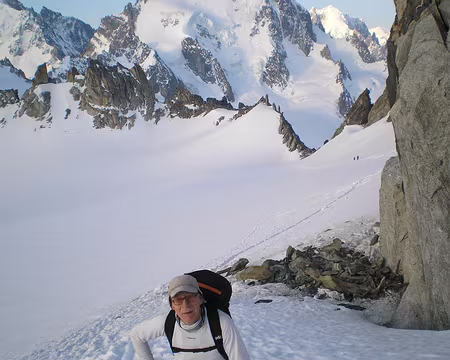 PXL005 sur le plateau du Trient après le col supérieur du Tour ( 3289m )