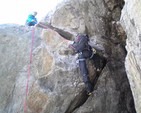 PXL013 mercredi : objectif traversée Nonne - Evêque ...et la fissure pour accéder à la brêche Moine - Nonne (dur pour un athée !! )