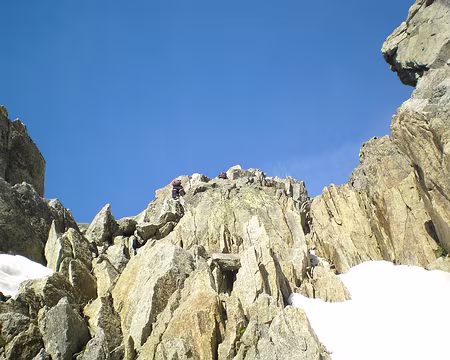 PXL016 la brêche Moine - Nonne en vue ( 3198 m )