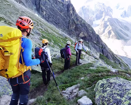 PXL022 En route vers le refuge du Couvercle par le sentier des balcons