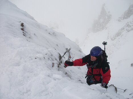 2010-01 Puy de Sancy Ghislaine Cathenod, détail sortie