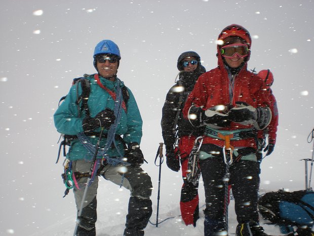 2010-06 Aiguille des Glaciers Jean-François Gagne, détail sortie