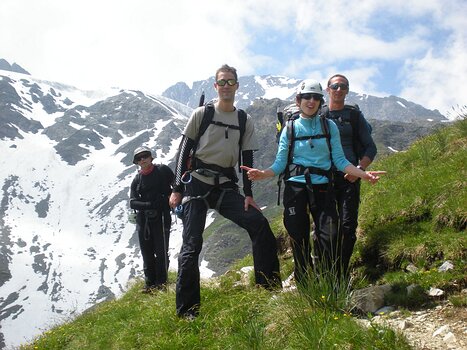 2010-07 Dome et aiguille de Polset détail de la sortie