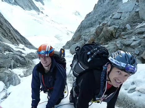 2012-06 Eboulement Mathieu R, détail sortie