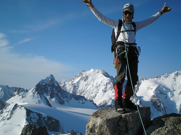 2013-07 Mont Blanc Bruno M, détail sortie