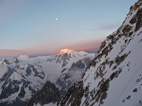 2014-06 Aiguille Verte Mathieu R, détail sortie