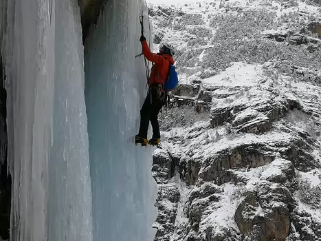 2015-02 Briançonnais Laurent P, détail sortie