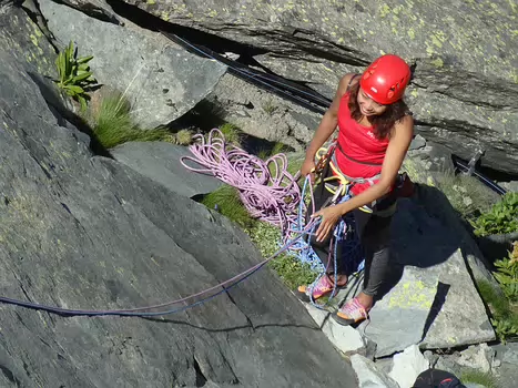 2017-07 Belledonne Yann LB, détail sortie