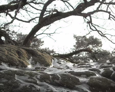 les plaques de glace nous attendent en haut des rochers des plaques de glace nous attendent en haut des rochers