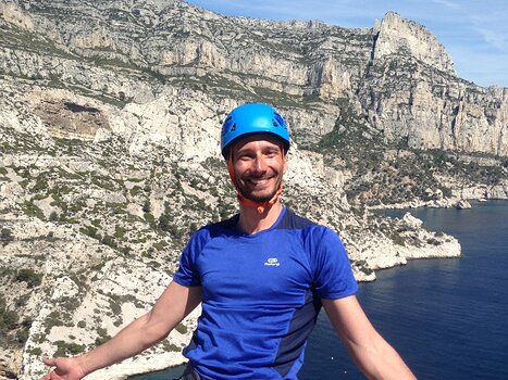 2017-04 Calanques Michel C, détail sortie