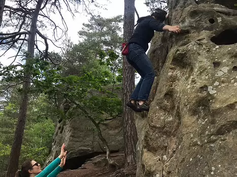 2021-05 Collective Calvaire Flore D, détail sortie
