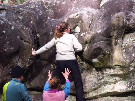 2023-03 Cycle d'Initiation à l'Escalade Jim E, détail sortie