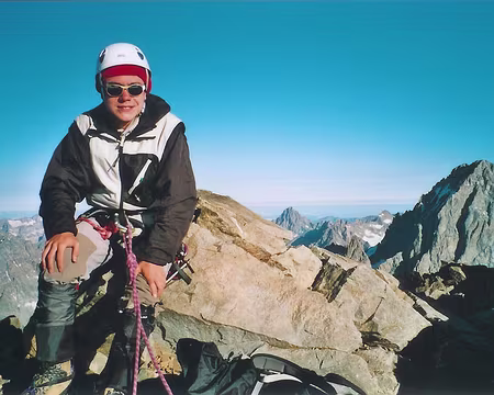 07z357 Clément au sommet de la Pinte Puiseux.