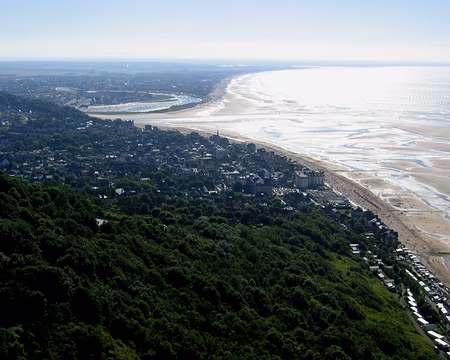 10 Houlgate. Plus loin, on ne peu plus profiter de l'ascendance créée par le vent sur la falaise.