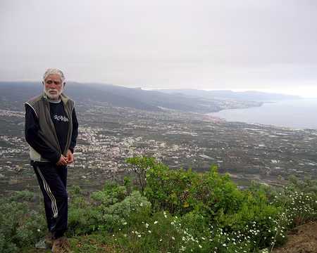 50 Jacques, pensif, sur le décollage de Güimar.