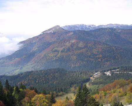 12 Le col de Porte et la forêt d'automne.