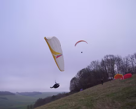 05 Le vent était suffisant pour que nous puissions venir nous reposer au décollage