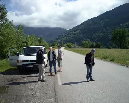 009 2ème matinée, nous nous arrêtons à Martod pour voir l'atterrissage