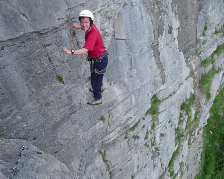 011 Via ferrata de Curalla au dessus du Plateau d'Assy.