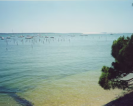 PXL005 Vue sur le bassin, la dune du Pilat est au fond