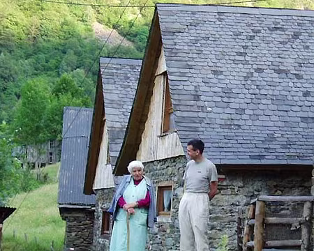 Conversation à Eylie d'en Haut, Laurent et la dame