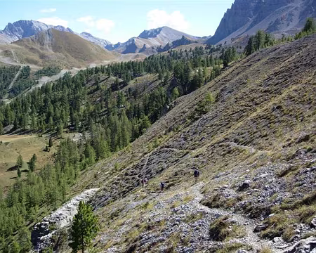 21 Descente vers le Lac Miroir, hors sentier