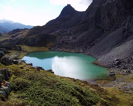 049 Le Lac de la Clarée, qui deviendra la Durance ...