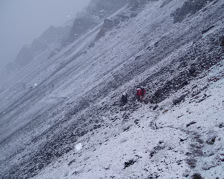 066 Traversée sur le Col du Chardonnet.