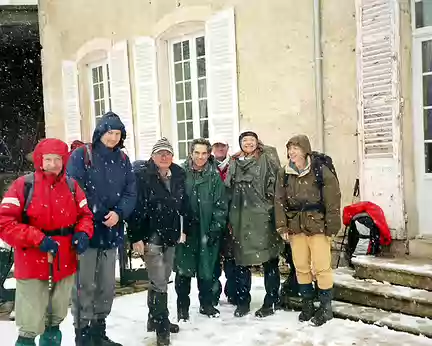 08 Domaine de Rochefort - Départ le matin sous la neige
