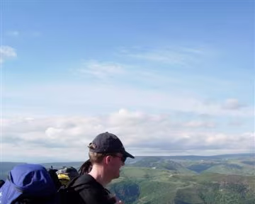 12 Vue panoramique sur le Mont-Lozère et autres au dessus de Florac