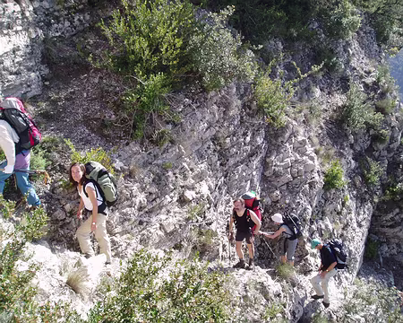 alpesmaritimes 013 Le Pas Masséna pour rejoindre la crête de l'Albaréa.
