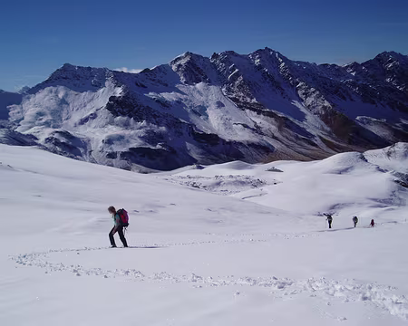 queyras06 022 La désormais classique randonnée raquettes sans raquettes.