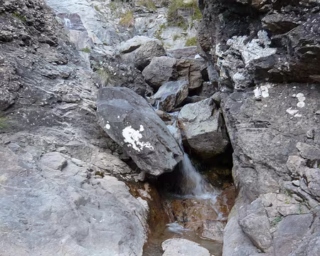 Oisans 049 Notre luxueuse salle de bain (ravin de Sastrière)