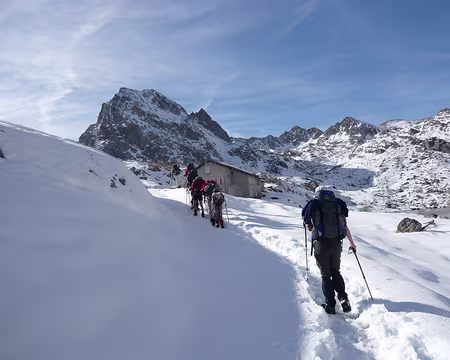 Mercantour 066 Arrivée au Refuge des Merveilles.