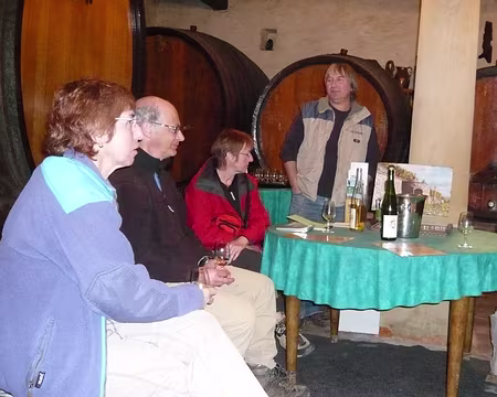 Alsace 160 A Gueberschwihr chez Ernest Burn, belle et bonne dégustation de Gewurtztraminer.