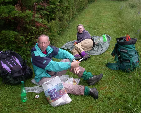 055 Pause casse-croute au Petit Roc