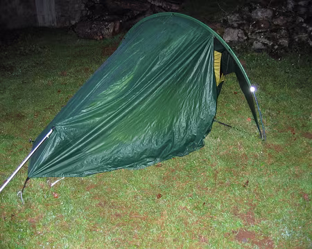 IMG_4356 La tente de Christine, seule campeuse ce soir