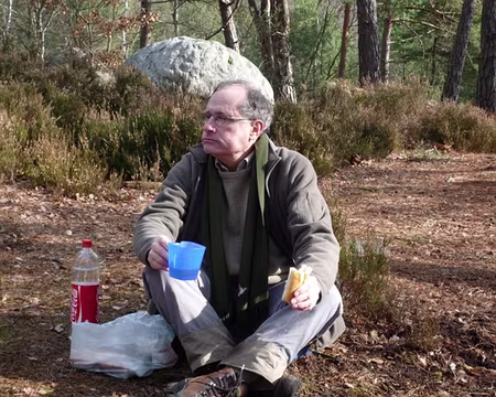 Rando essai (50) Le Jurançon fait son effet, Alain est pratiquement en lévitation !