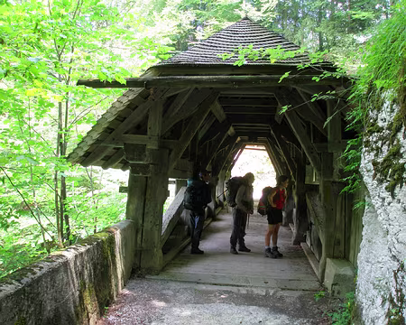090 Autre pont couvert (vieux de 350 ans !), près de Montbovon.