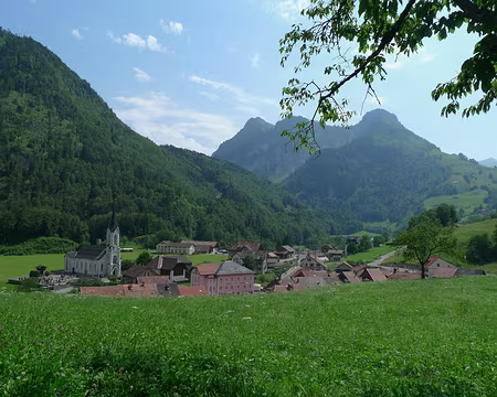 093 Arrivée à Montbovon, terminus de notre randonnée.