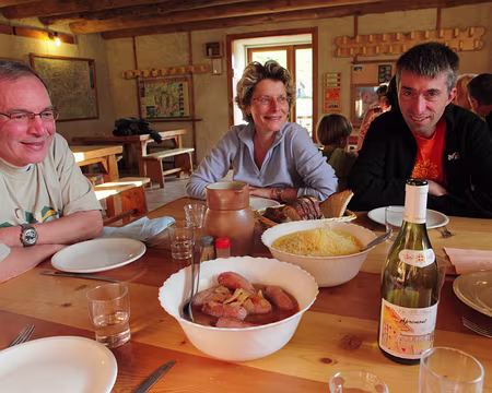 IMG_6170 Au refuge du Petit Mont Cenis, des diots avec de la polente, un peu de Savoie et un peu d'Italie !