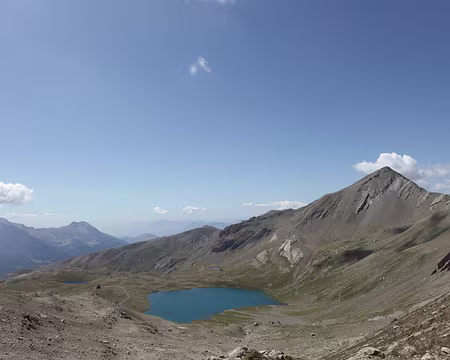 IMG_8725 Grand Lac des Estaris et Sommet de Prelles vus du Col d'Orcière (2782m)