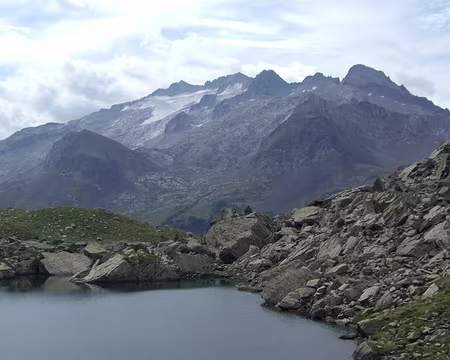 087 Dernier lac, dernière vue sur la Maladeta.